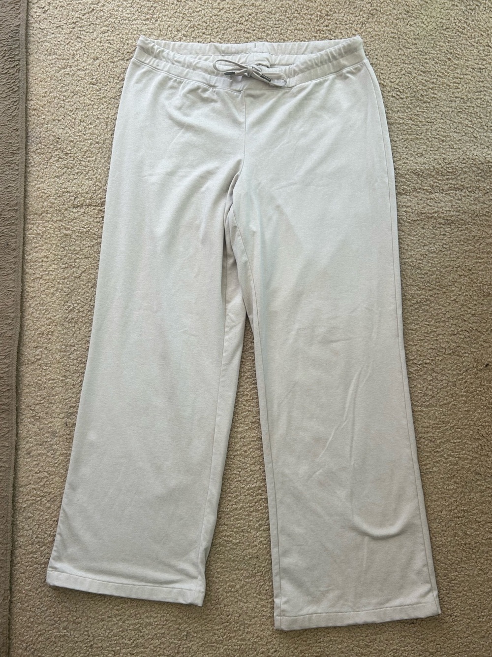 Quince Flowknit Wide Legs Pants in Heather Sand